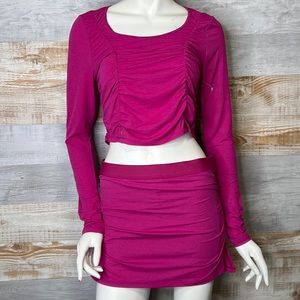 Free People skort set pink size Large medium